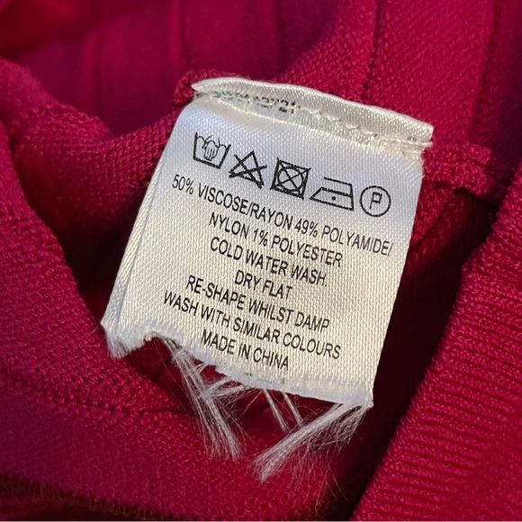 French Connection Magenta Fuchsia Pink Mini Dress Flowy Sleeveless Size 6 - Picture 8 of 10